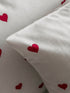 LC Waikiki Heart Patterned Double Bed Duvet Set